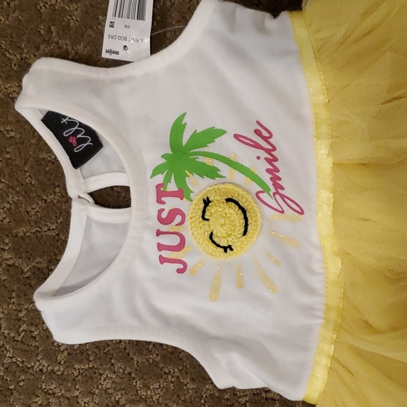 Baby Girls  "Just Smile" Sunshine Sundress Size 12 28 24 months 2T Cascade NWT - Picture 2 of 3